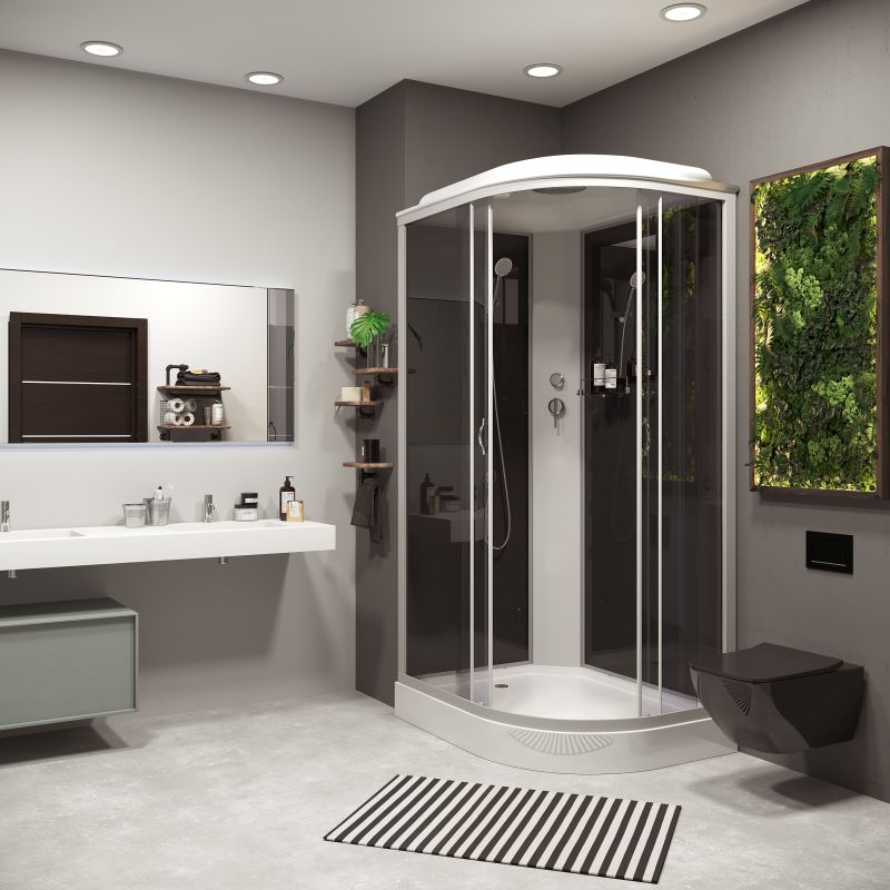 Душевая кабина NIAGARA Classic NG-3512-14L (1200х800х2150) низкий поддон(13см) стекло ТОНИРОВАННОЕ 3 места