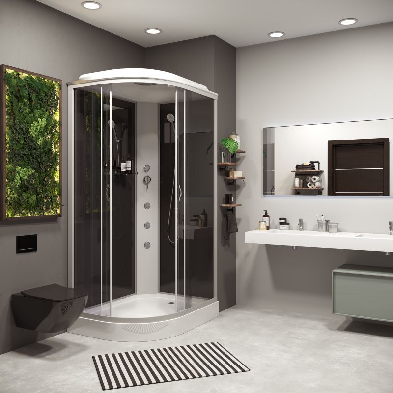 Душевая кабина NIAGARA Classic NG-3512-14RG (1200х800х2150) низкий поддон(13см) стекло ТОНИРОВАННОЕ 3 места