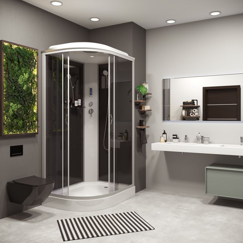 Душевая кабина NIAGARA Classic NG-3512-14RP (1200х800х2150) низкий поддон(13см) стекло ТОНИРОВАННОЕ 3 места