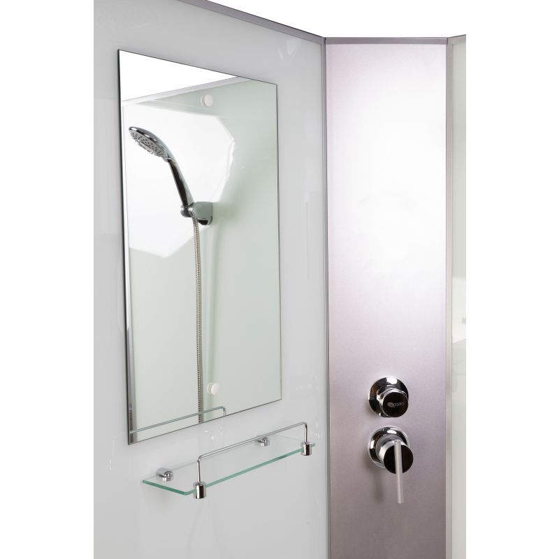 Душевая кабина NIAGARA Classic NG-1101-14BKT (900х900х2100-2400) низкий поддон(13см) стекло МАТОВОЕ 3 места с полкой