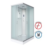 Душевая кабина NIAGARA Classic NG-43295-14QP (1200х900х2150) низкий поддон(13см) стекло МАТОВОЕ 3 места