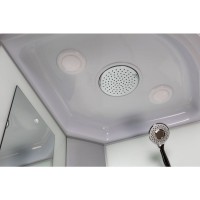 Душевая кабина NIAGARA Classic NG-1108-14 (900х900х2150) средний поддон(26см) стекло МАТОВОЕ 4 места с полкой