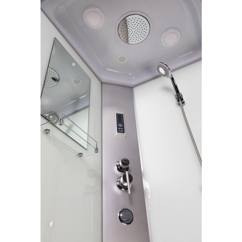 Душевая кабина NIAGARA Classic NG-43185-14QF (1100х800х2150) низкий поддон(13см) стекло МАТОВОЕ 3 места