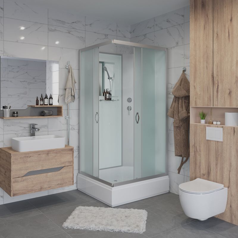 Душевая кабина NIAGARA Classic NG-33974-14QBK (900х700х2000) средний поддон (26см) стекло МАТОВОЕ 4 места