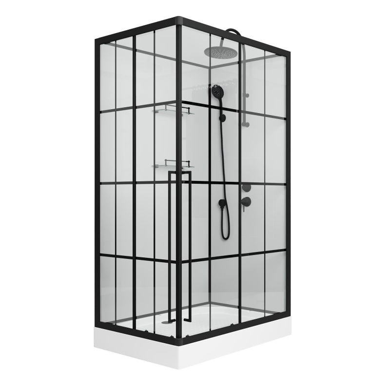 Душевая кабина Niagara Standart ST120/80/15QR/KL/BKT (1200х800х2250) 3 места