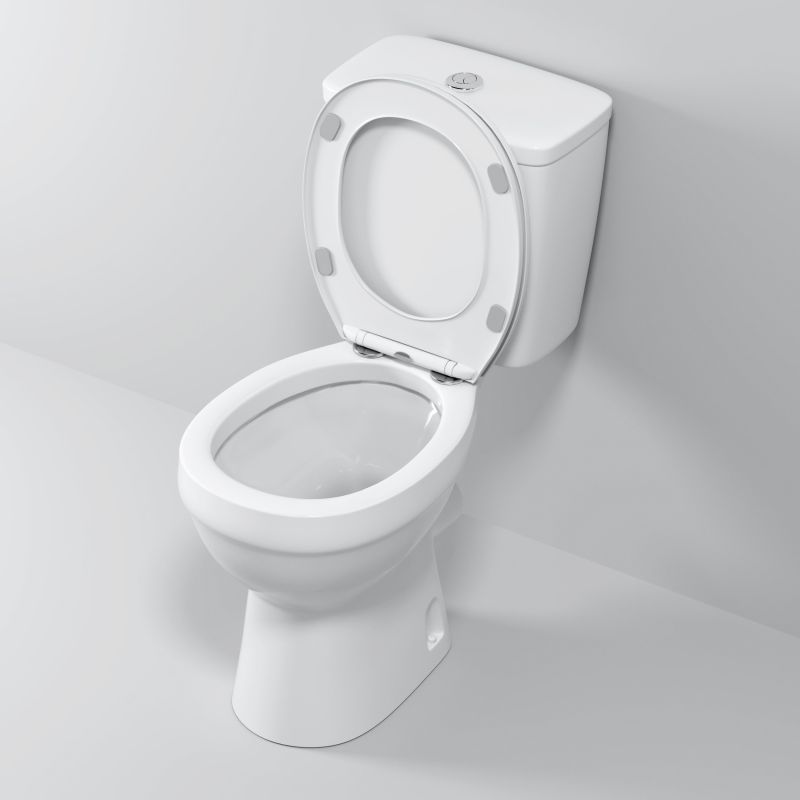 Унитаз Brava NG-9901 (630*360*740) напольный БЕЗОБОДКОВЫЙ с тонкой крышкой, 2 места