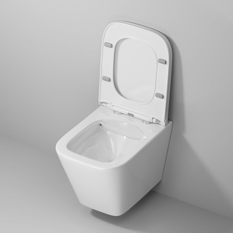 Унитаз Atrio NG-9303 (520*360*365) подвесной БЕЗОБОДКОВЫЙ с тонкой крышкой, 1 место