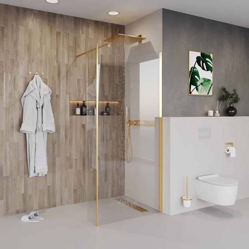 Душевая перегородка Niagara NG-644-11 GOLD (110x195), 1 место