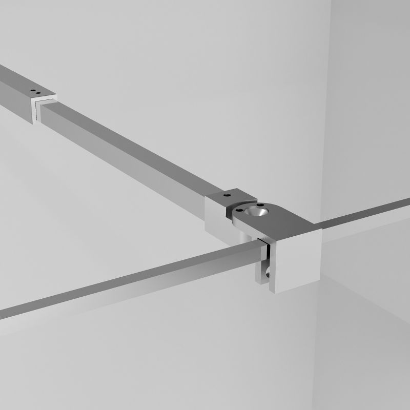 Душевая перегородка Niagara NG-660-12 (120*195) хром, стекло прозрачное с рисунком, 1 место