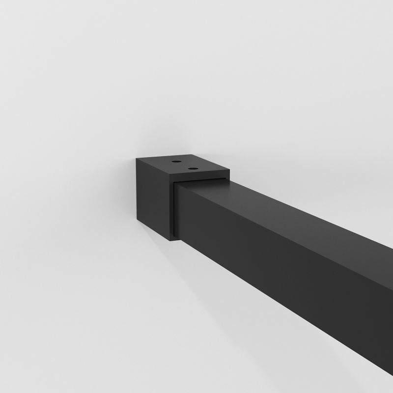 Душевая перегородка Niagara NG-686-12BLACK (120*195) черный матовый, стекло прозрачное с рисунком,1 место