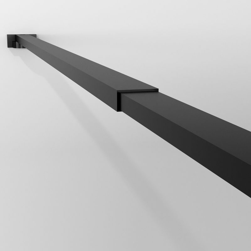 Душевая перегородка Niagara NG-689-12TBLACK (120*200) черный матовый, стекло тонированное,1 место