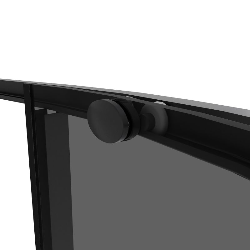 Душевой уголок Niagara NG-2826-34BLACK (90*90*195) полукруг, раздвижная, черный матовый, стекло тониров,1 м