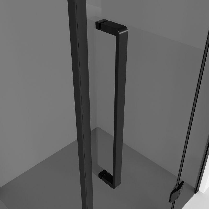 Душевой уголок Niagara NG-2831-34BLACK (90*90*195) квадрат, распашная, черный матовый, стекло тонирован,1 м