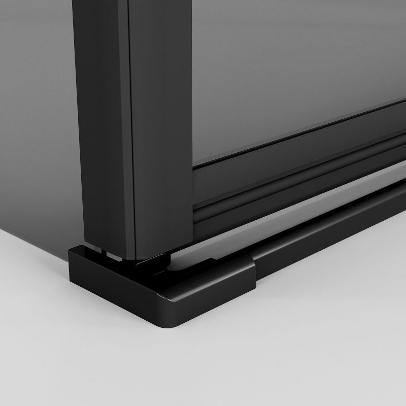 Душевой уголок Niagara NG-2831-34BLACK (90*90*195) квадрат, распашная, черный матовый, стекло тонирован,1 м