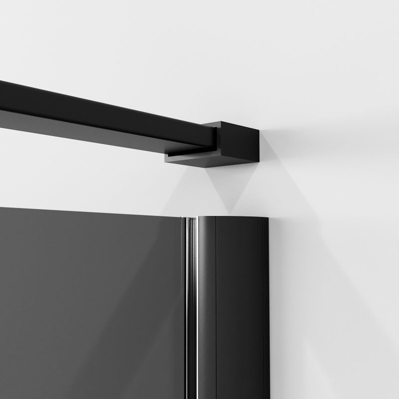 Душевой уголок Niagara NG-2831-34BLACK (90*90*195) квадрат, распашная, черный матовый, стекло тонирован,1 м