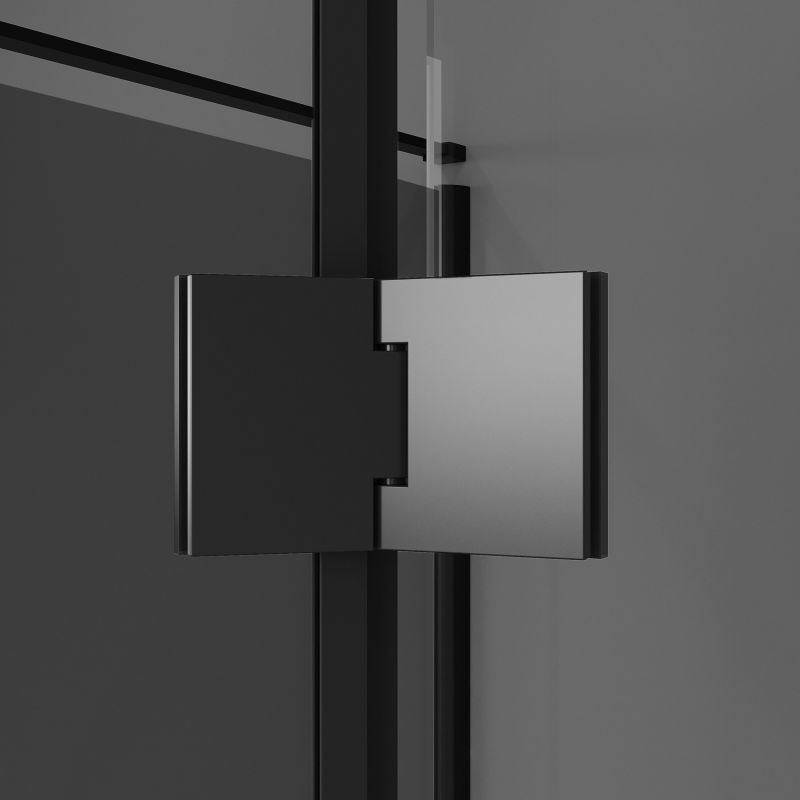 Душевой уголок Niagara NG-2831-34BLACK (90*90*195) квадрат, распашная, черный матовый, стекло тонирован,1 м