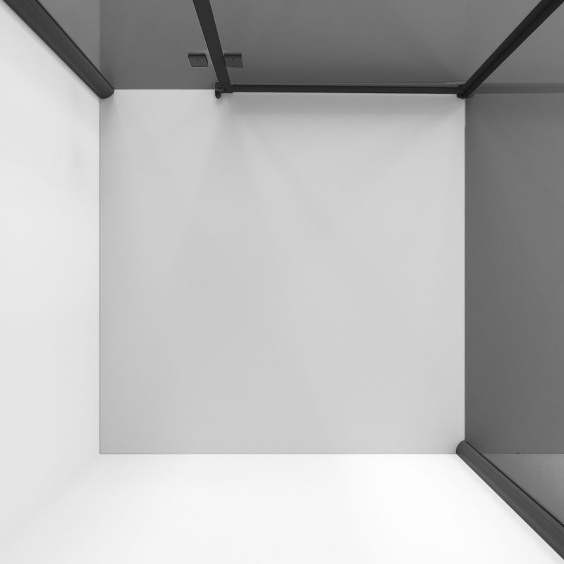 Душевой уголок Niagara NG-2832-34BLACK (100*100*195) квадрат, распашная, черный матовый, стекло тониров,1 м