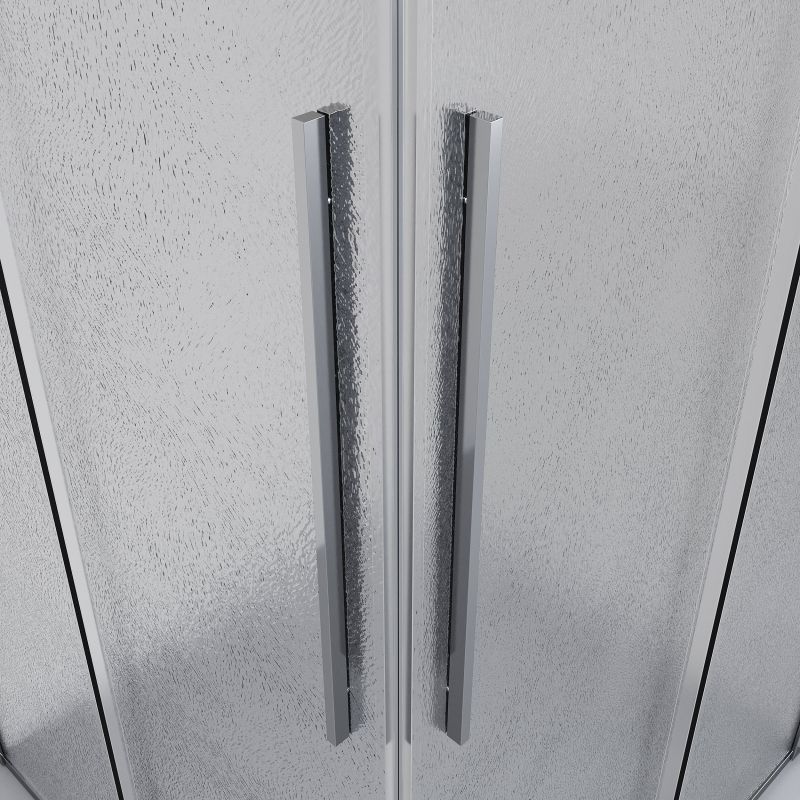 Душевой уголок Niagara NG-3622-34 (80*80*195) квадрат, раздвижная, хром, стекло шиншилла,1 место