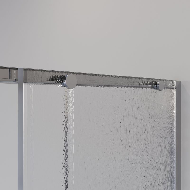 Душевой уголок Niagara NG-3623-34 (90*90*195) квадрат, раздвижная, хром, стекло шиншилла,1 место