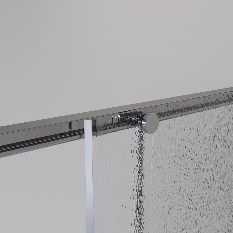 Душевой уголок Niagara NG-3623-34 (90*90*195) квадрат, раздвижная, хром, стекло шиншилла,1 место