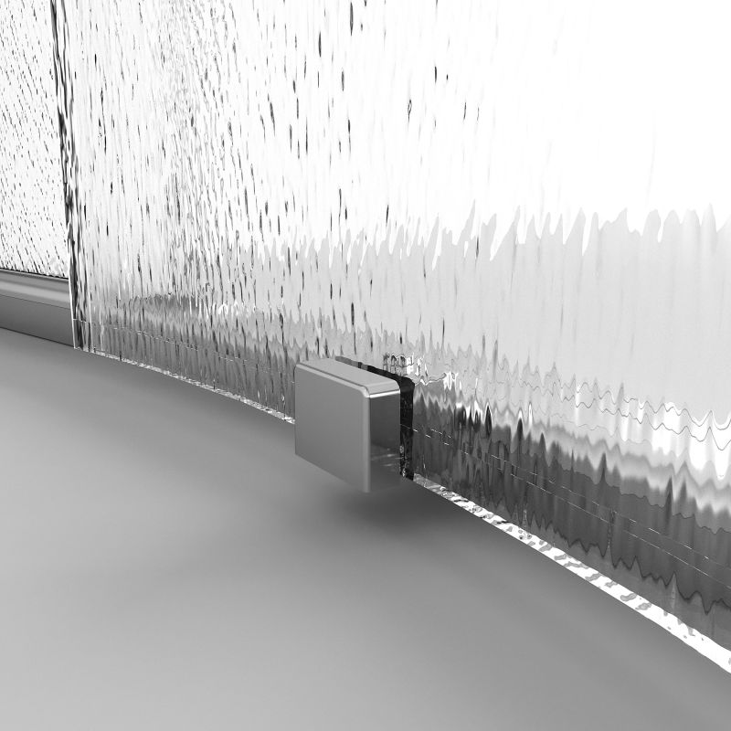 Душевой уголок Niagara NG-3625-34 (80*80*195) полукруг, раздвижная, хром, стекло шиншилла, 1 место