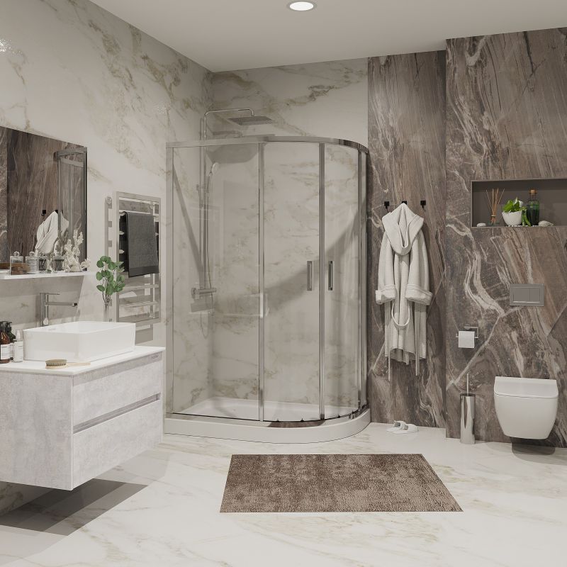 Душевой уголок Niagara NG-6621-08 (120*80*195) полукруг, двери раздвижные, 1 место