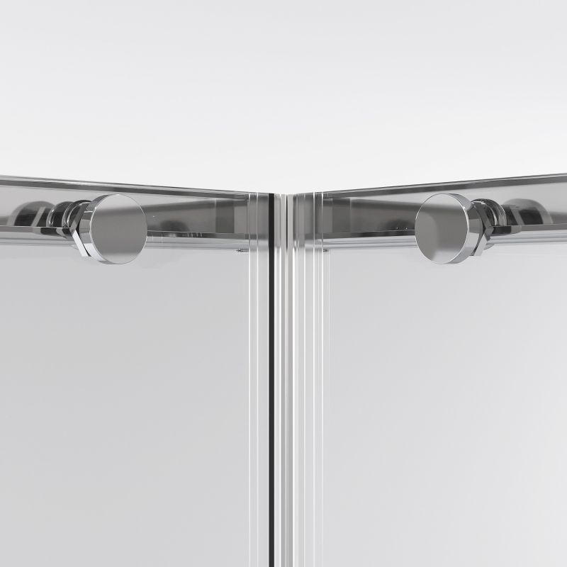 Душевой уголок Niagara NG-6622-34 (80*80*195) квадрат, раздвижная, хром, стекло прозрачное, 1 место