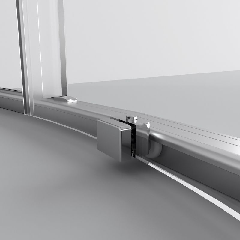 Душевой уголок Niagara NG-6625-34 (80*80*195) полукруг, раздвижная, хром, стекло прозрачное, 1 место