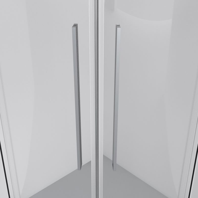 Душевой уголок Niagara NG-6626-34 (90*90*195) полукруг, раздвижная, хром, стекло прозрачное, 1 место