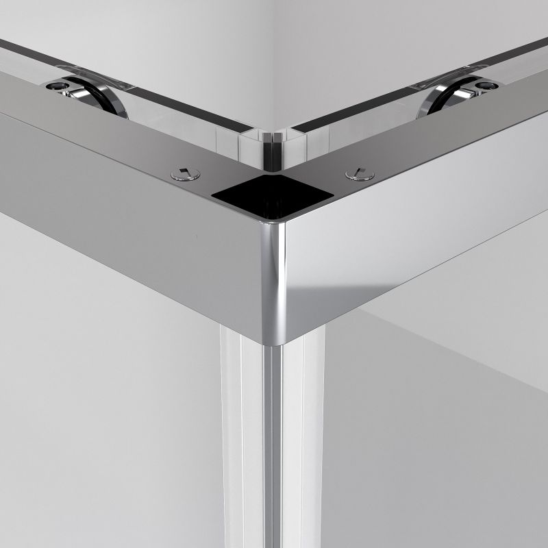 Душевой уголок Niagara NG-6629-34 (90*90*195) квадрат, раздвижная, хром, стекло прозрачное,1 место