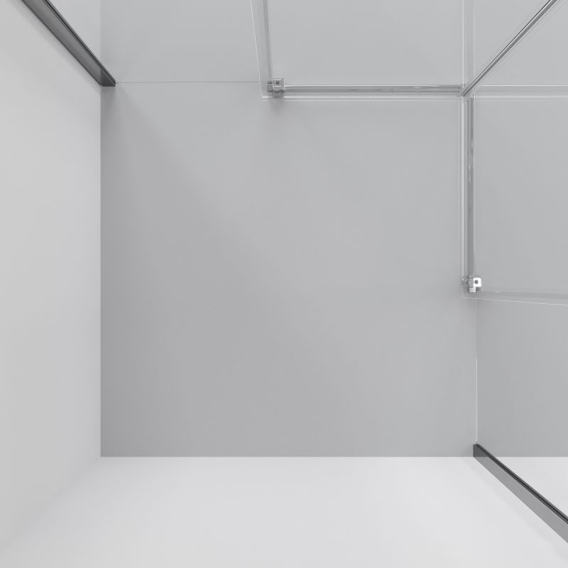 Душевой уголок Niagara NG-6630-34 (100*100*195) квадрат, раздвижная, хром, стекло прозрачное,1 место