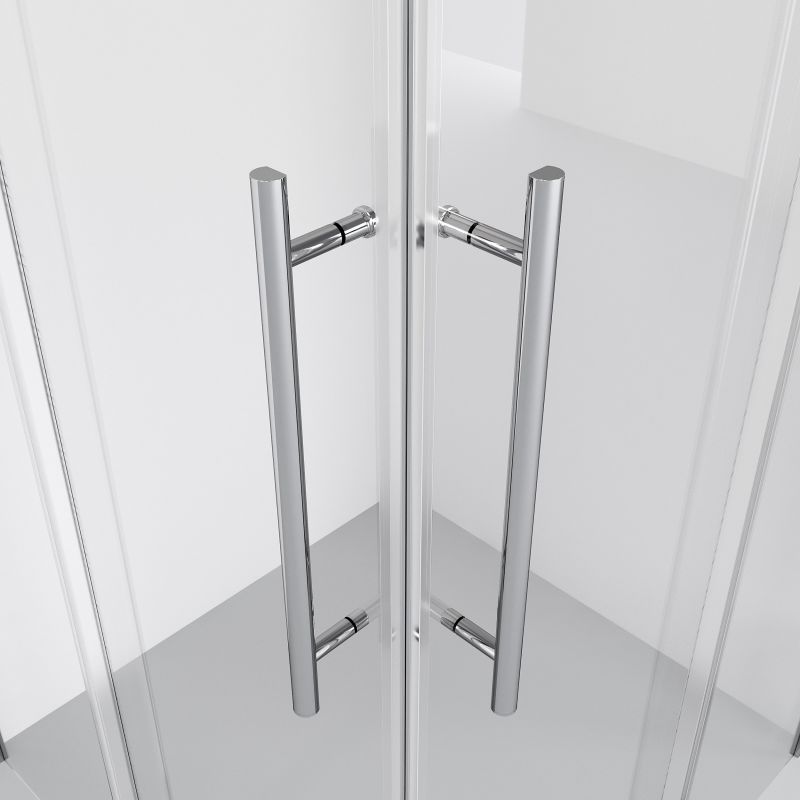 Душевой уголок Niagara NG-6630-34 (100*100*195) квадрат, раздвижная, хром, стекло прозрачное,1 место