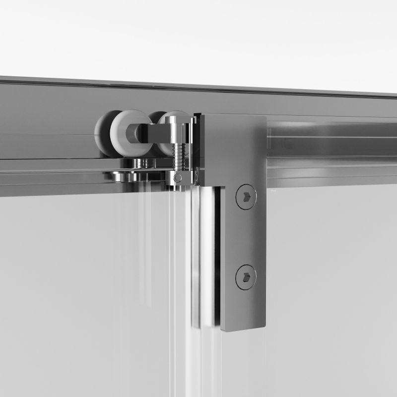 Душевой уголок Niagara NG-6633-34 (90*90*195) квадрат, раздвижная, хром, стекло прозрачное,1 место