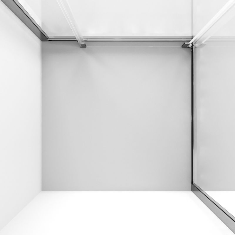 Душевой уголок Niagara NG-6635-34 (100*100*195) квадрат, раздвижная, хром, стекло прозрачное,1 место