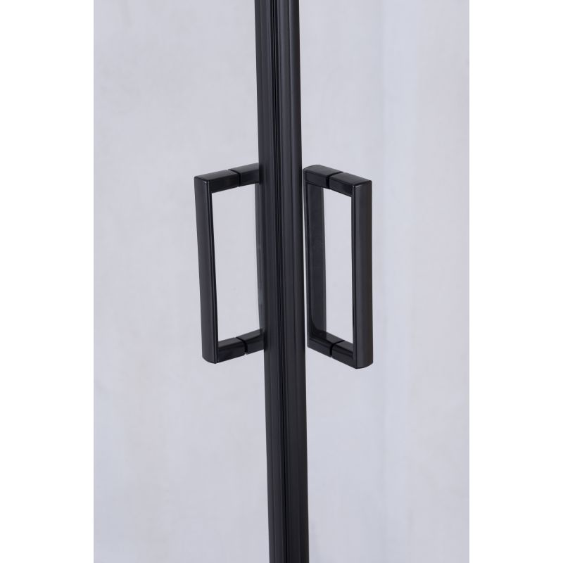 Душевой уголок Niagara NG-6821-08 BLACK (120*80*190) полукруг, двери раздвижные, 1 место