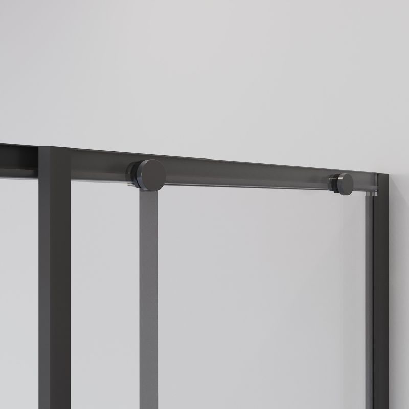 Душевой уголок Niagara NG-6823-34BLACK (90*90*195) квадрат, раздвижная, черный матов., стекло прозрач, 1 ме