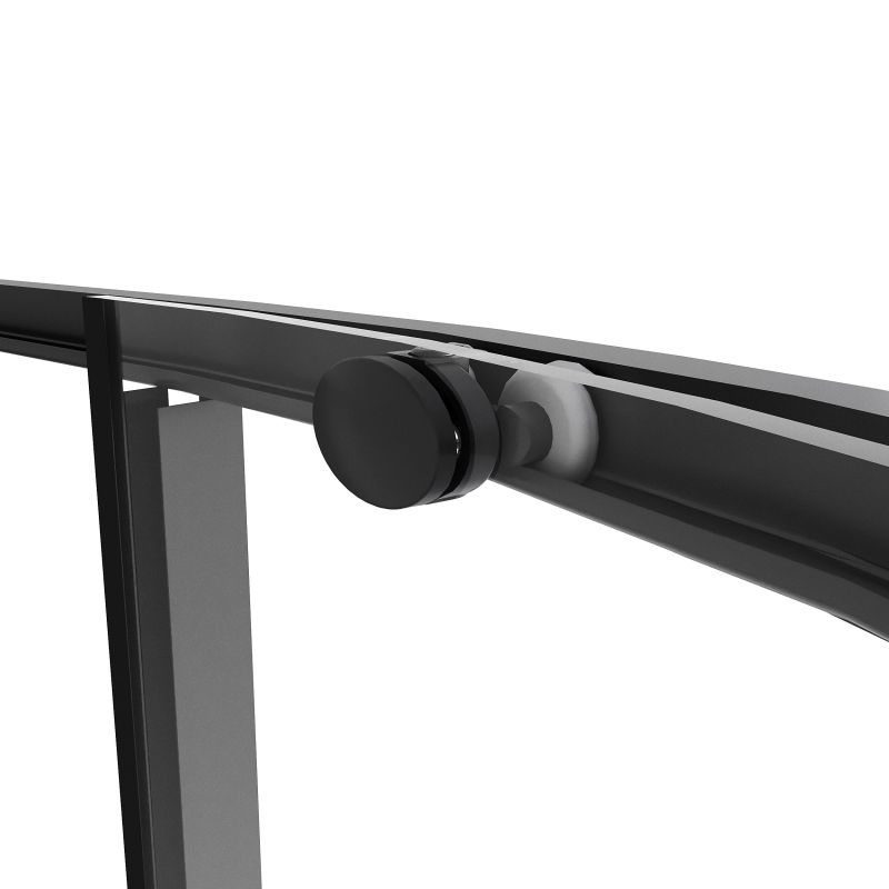 Душевой уголок Niagara NG-6826-34BLACK (90*90*195) полукруг, раздвижная, черный матов, стекло прозрач, 1 ме