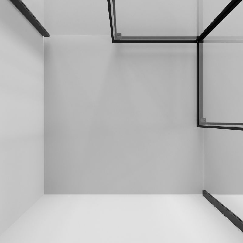 Душевой уголок Niagara NG-6828-34BLACK (80*80*195) квадрат, раздвижная, черный матовый, стекло прозрач.,1ме