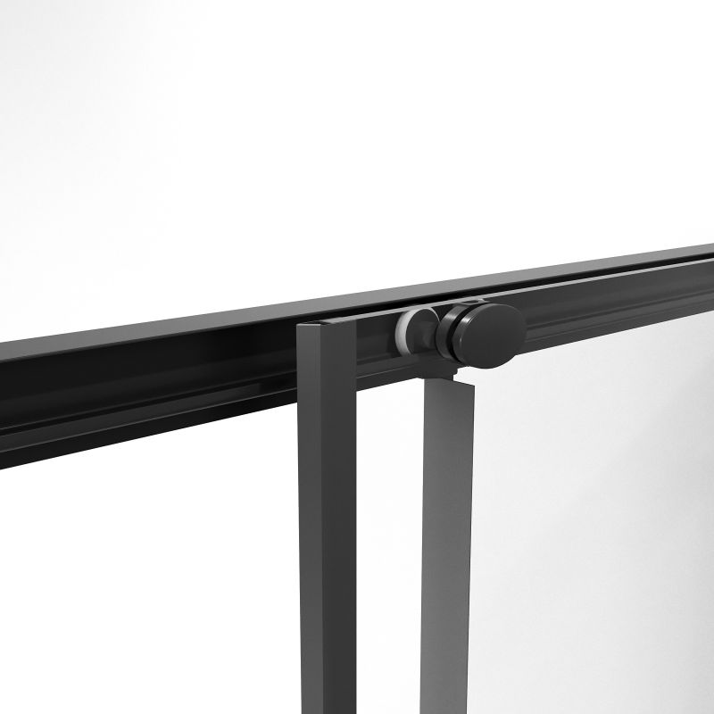 Душевой уголок Niagara NG-6829-34BLACK (90*90*195) квадрат, раздвижная, черный матовый, стекло прозрачн,1ме