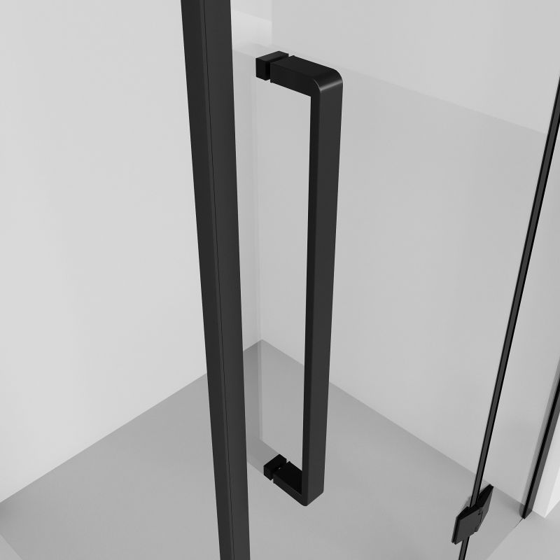 Душевой уголок Niagara NG-6831-34BLACK (90*90*195) квадрат, распашная, черный матовый, стекло прозрачн,1 ме