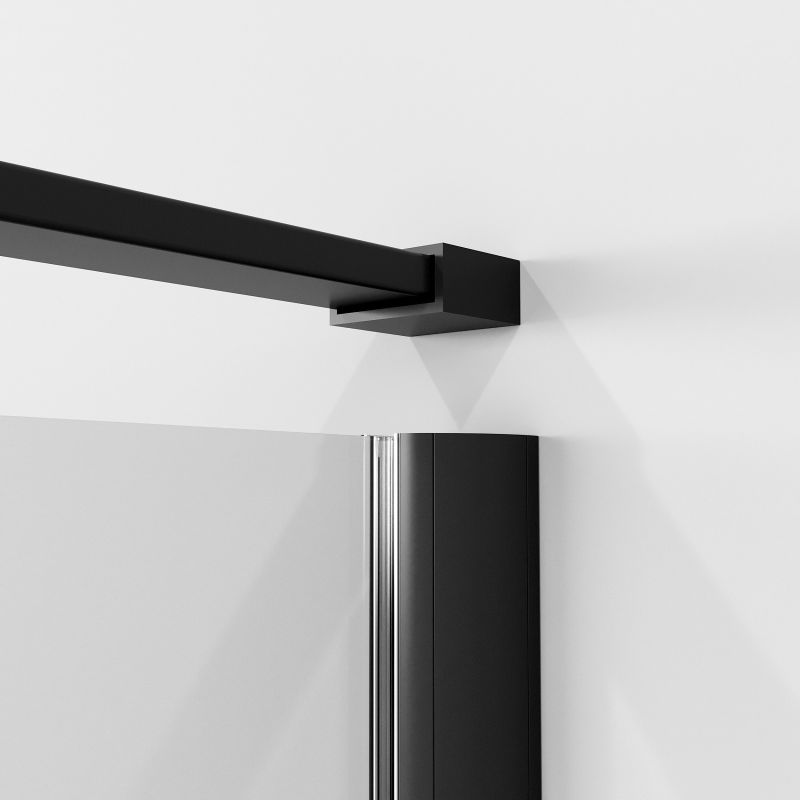 Душевой уголок Niagara NG-6831-34BLACK (90*90*195) квадрат, распашная, черный матовый, стекло прозрачн,1 ме