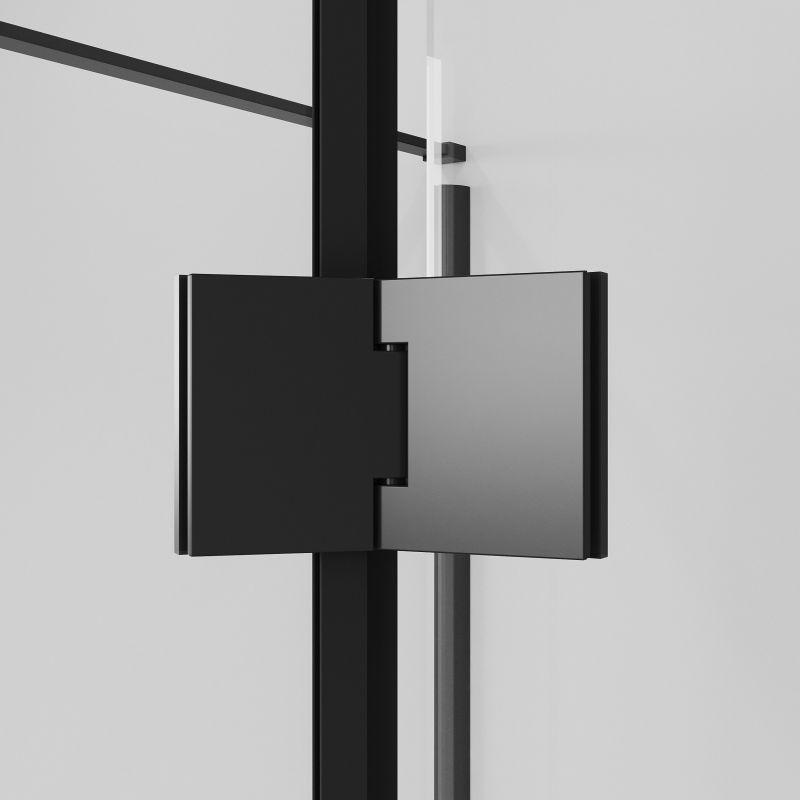 Душевой уголок Niagara NG-6831-34BLACK (90*90*195) квадрат, распашная, черный матовый, стекло прозрачн,1 ме