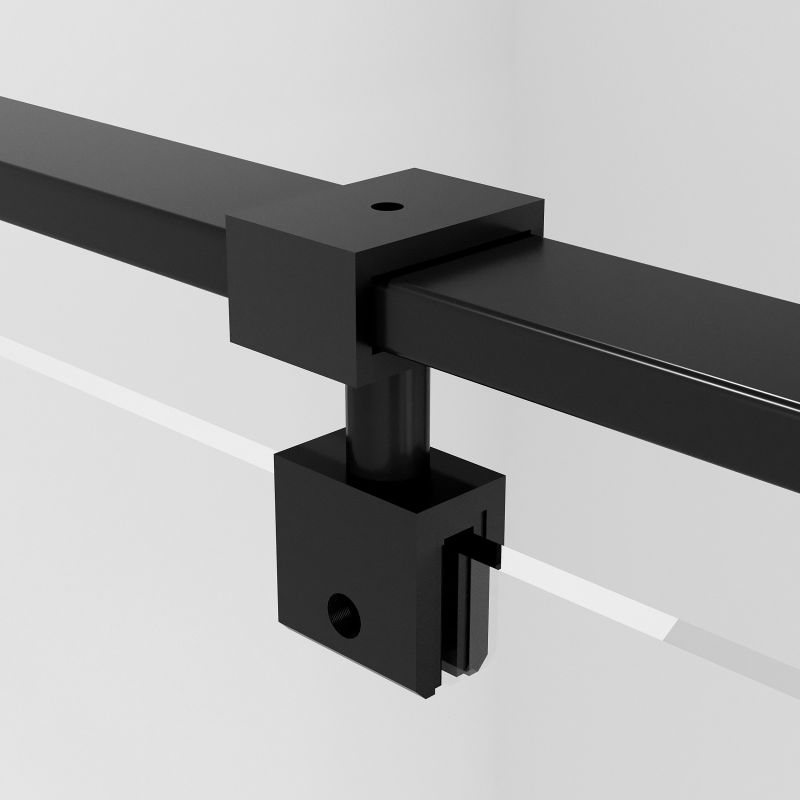 Душевой уголок Niagara NG-6831-34BLACK (90*90*195) квадрат, распашная, черный матовый, стекло прозрачн,1 ме