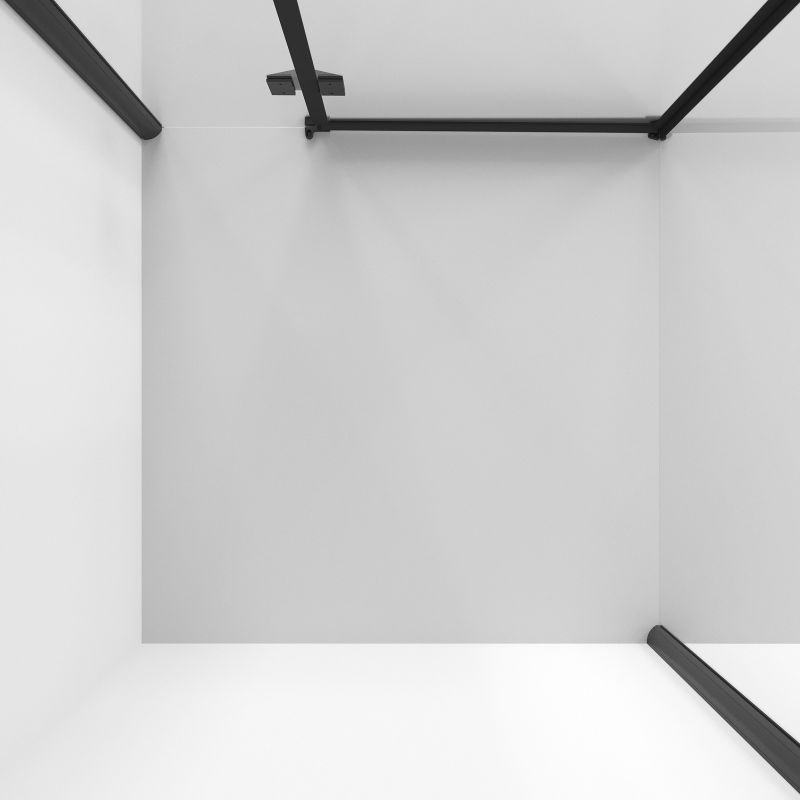 Душевой уголок Niagara NG-6832-34BLACK (100*100*195) квадрат, распашная, черный матовый, стекло прозрач,1 м