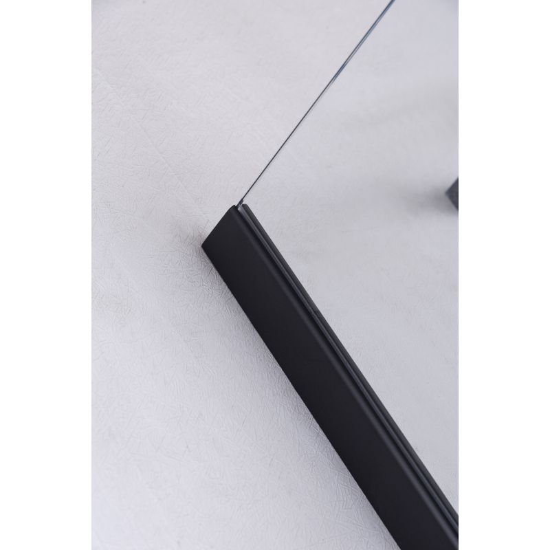 Душевой уголок Niagara NG-6834-08 BLACK (100*100*195) трапеция, дверь распашная, 1 место