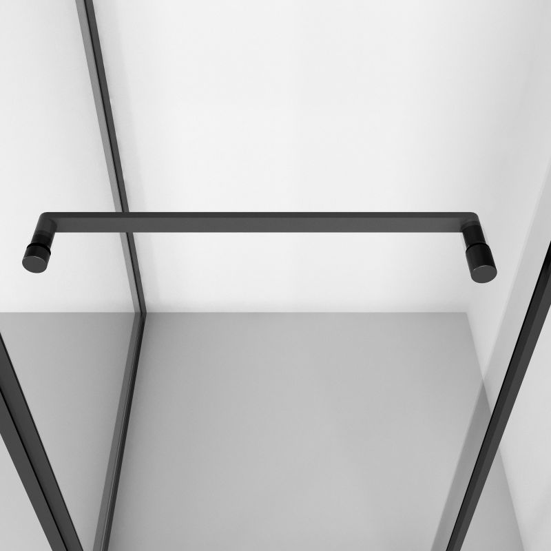 Душевой уголок Niagara NG-6835-34BLACK (100*100*195) квадрат, раздвижная, черный матов, стекло прозрач,1 ме