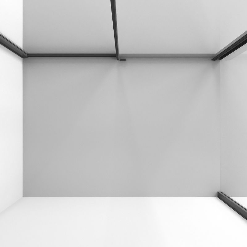 Душевой уголок Niagara NG-84-11AB-A100B-34 (110*100*195) прямоуг,раздвижн.,черный матов,стекло прозрачн,2мес