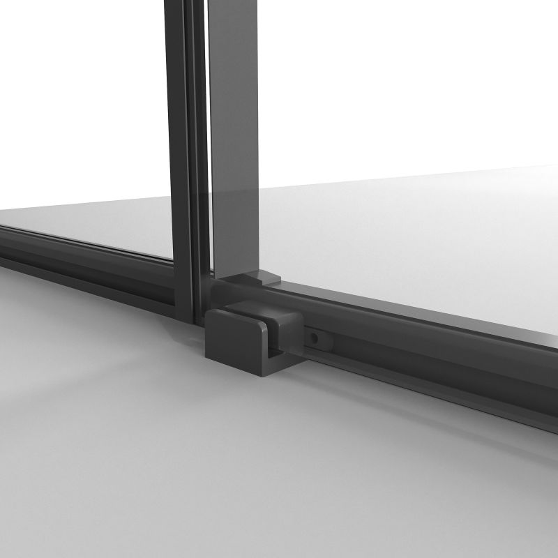 Душевой уголок Niagara NG-84-13AB-A100B-34 (130*100*195) прямоуг,раздвижн.,черный матов,стекло прозрачн,2мес