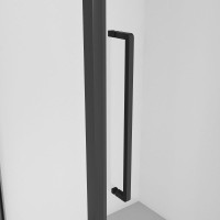 Душевой уголок Niagara NG-85-10AB-A90B-34 (100*90*195) прямоугол,распашн,черный матов,стекло прозрачн,2 мест