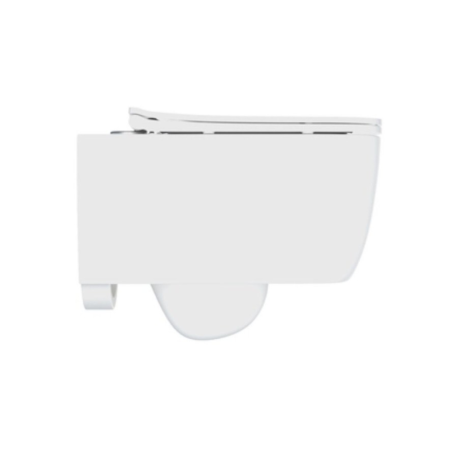 Подвесной унитаз Iddis New Mirro NMIRDSEi25 34.5 x 55 x 36.5 см безободковый с сиденьем Soft Close, белый